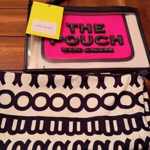 Marc Jacobs Large PVC clear logo pouch